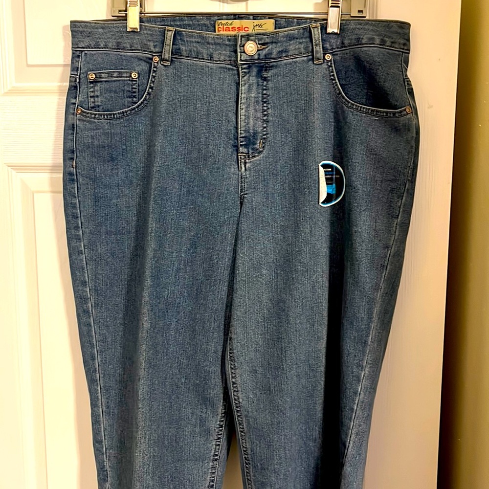 Just My Size classic stretch denim capris